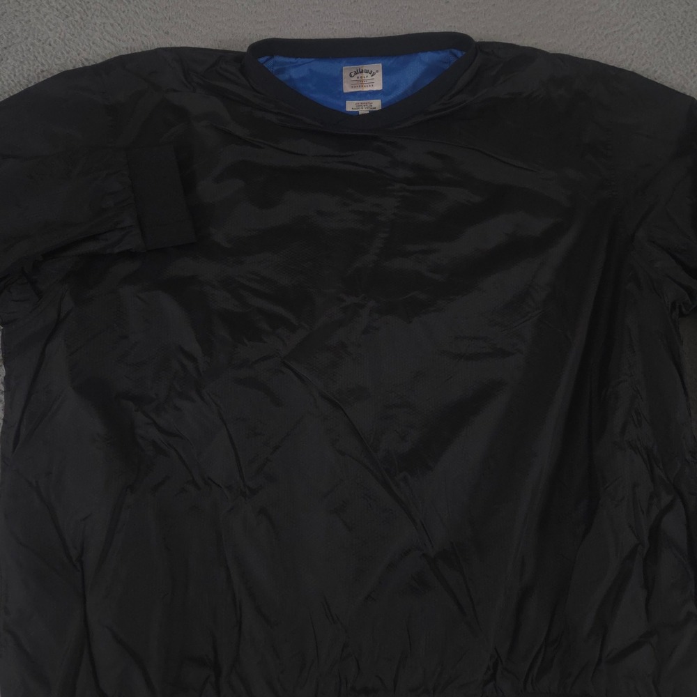 Callaway Jacket Mens XXL Black Golf HX Ripstop Windbreaker Lightweight Pullover
